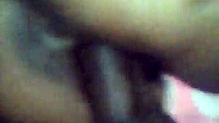 Teen Ebony enjoys deep throat and pussy fucking