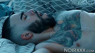 Tattooed teen Papi Suave enjoys a hot sixty-nine session while giving a deepthroat blowjob to a BBC