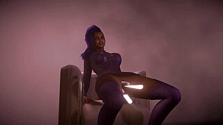 Double trouble with Sombra in Overwatch-themed anal scene
