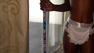 My new African maid is slim and attractive