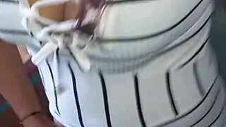 Pretty amateur MILF goes wild in homemade video with neighbor's tight Latina pussy