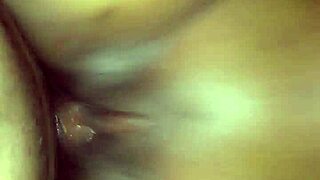 POV video of black amateur getting creampied