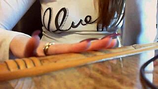 Special sexiness with long nails and gentle whispers in ASMR video