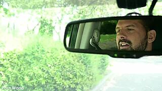 Seduction of a raven-haired hottie in a car accident