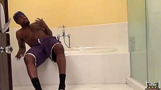 Redhead gets pumzied by BBC in hot shower scene
