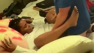 Beautiful black beauty gets fucked by her coworker after work