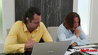 Threesome Revenge with Insufferable Milf Boss in Wild MMF Action. Cheating Wife Gets Her Due.