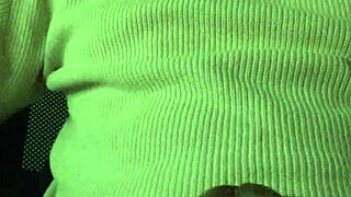 Beating off for her while making a cock sock for me