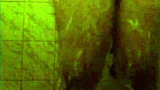 spying on perfect ebony ass in steamy shower