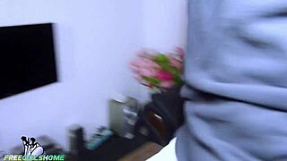 A guy caught his stepsister wanking in the bathroom and got involved