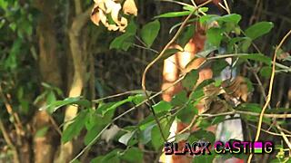 yo, lucky farmer grabs petite teen for outdoor banging fun