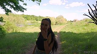 Experiencing nature together, intimate camping with girlfriend
