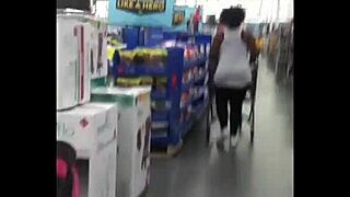 Candid Black Woman with Huge Booty and Natural Curves