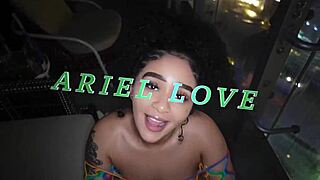 Ariel enjoys giving and receiving pleasure on a balcony with a well-endowed partner