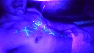 Hellfoxslave indulges in self-pleasure and seeks audience participation for future actions