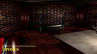 Grunge bang in black market IMVU basement room