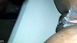 Dark-skinned beauty takes a hard cock in dog style