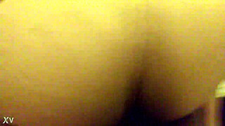 My voluptuous ebony ex, a fiery redhead, flaunts her ample derriere