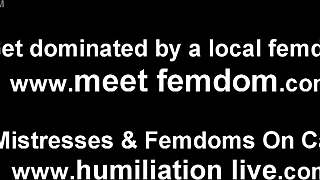 Get ready for a wild ride of ballbusting and BDSM with a hot ebony goddess